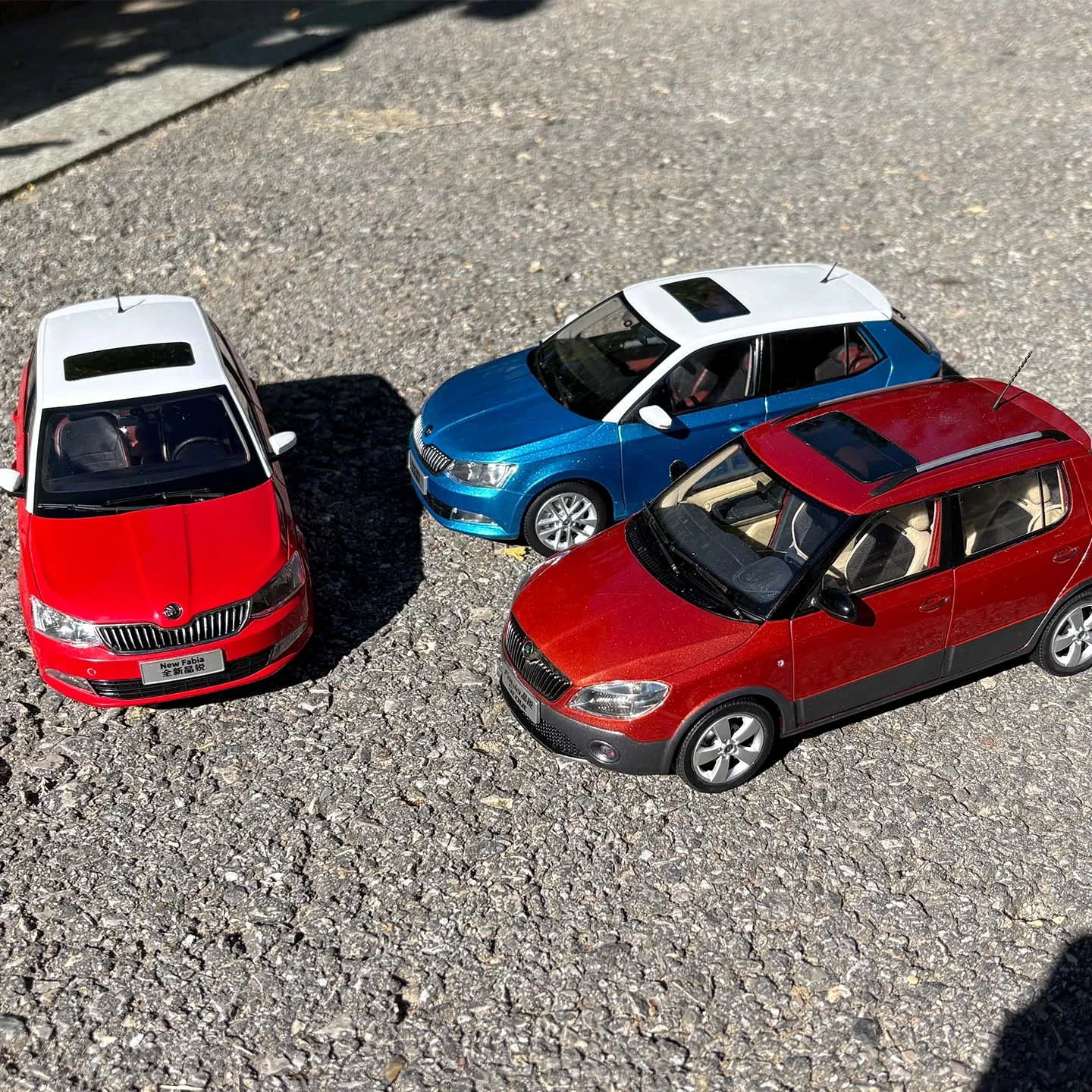 1:18 Original Scale Model,Skoda New Fabia Scout Hatchback,Diecast Model for Collection and Display