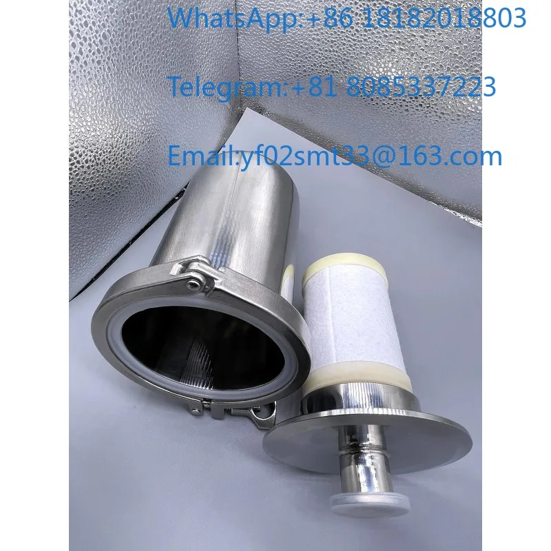 Stainless Steel Vacuum Pump Oil Mist Filter AV-KF25 KF40 High Sealing Inlet Outlet Dust Gas Water Oil Smoke Separation  Parts