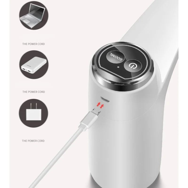 1200mAh Water Dispenser USB Charging Automatic Electric Drinking Water Pump For Office School