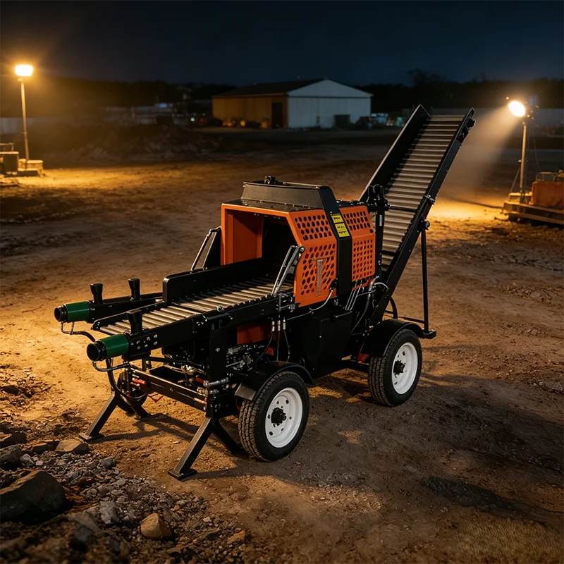 Hardwood Softwood Universal Firewood Processor Hydraulic Log Splitter Portable Outdoor Farm Wood Splitting Tool
