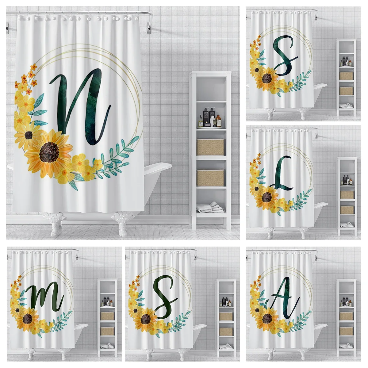 Home decor 26 letter shower curtains for bathroom waterproof fabric bathroom Curtains modern shower curtain 180x200 240x200