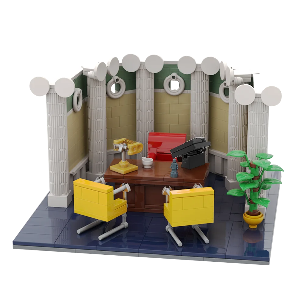 Gobricks モダンオフィス建築ビルディングブロックセット映画サウルズグッドマンズオフィスビルレンガ粒子レンガのおもちゃキッズギフト