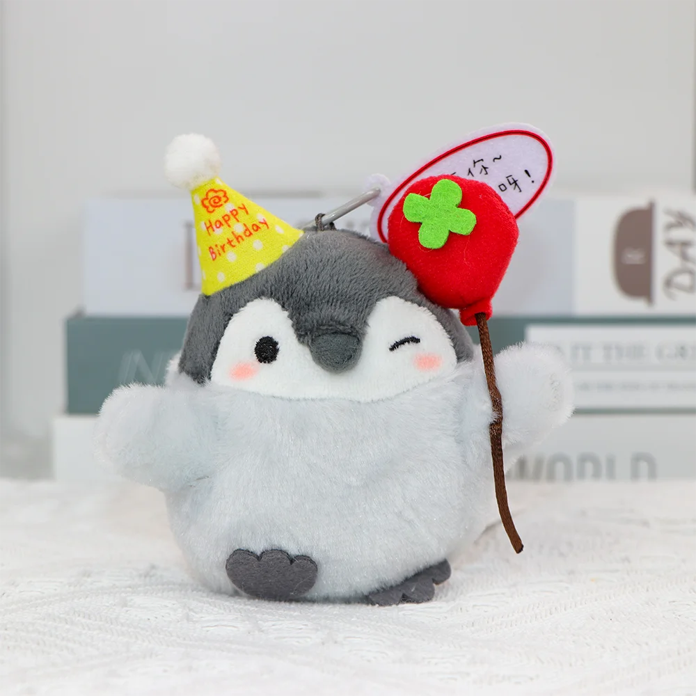Original KoupenChan pingüino de peluche de juguete lindo pingüino rosa cometa colgante mochila decoración muñeca adorno esponjoso de alta calidad regalo