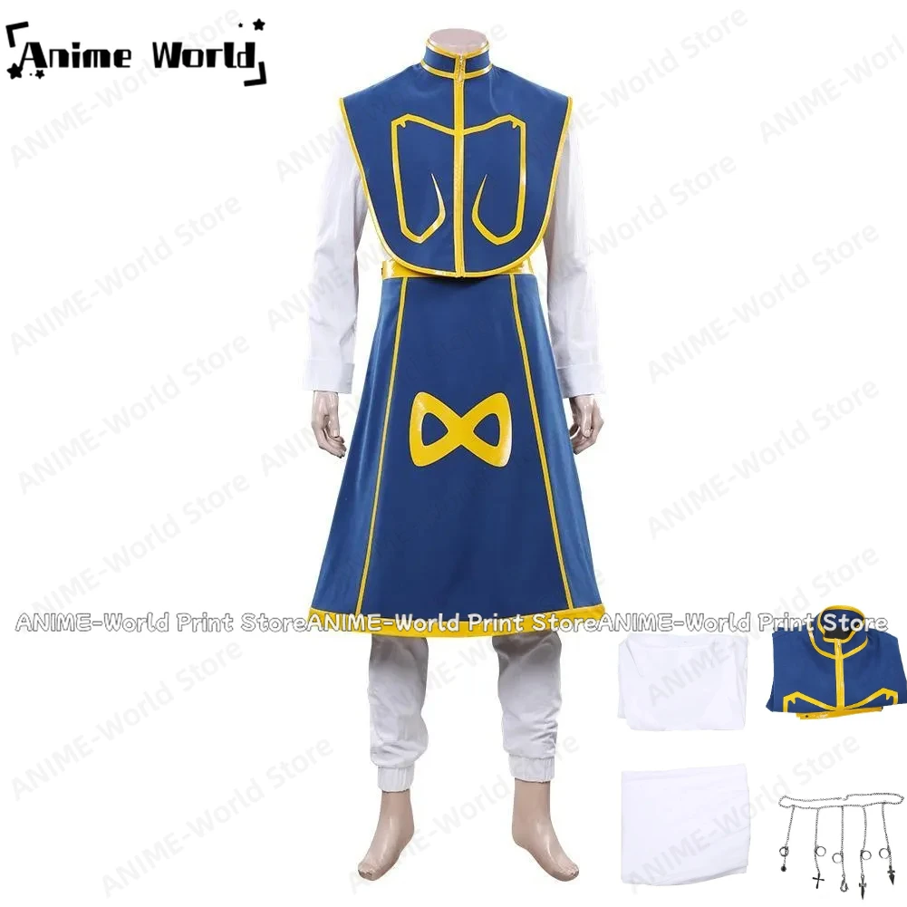 《Custom Size》Kurapika Juvenile Top Skirt Outfits Halloween Carnival Costume Cosplay Party Christmas Halloween Any Size