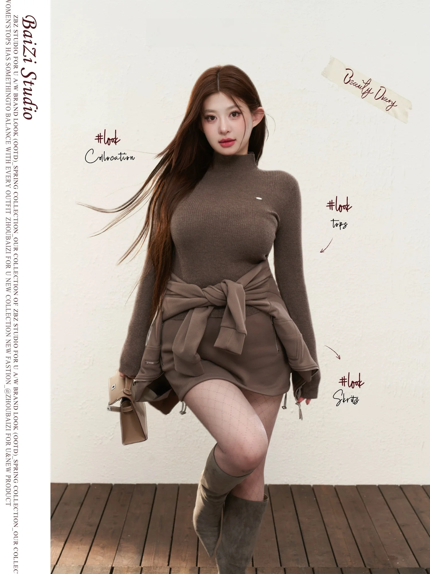 

Теплый вязаный топ из шерстяной пряжи с двойной нитью, женский, приталенный, с длинным рукавом, высоким воротником, для ношения под одеждой