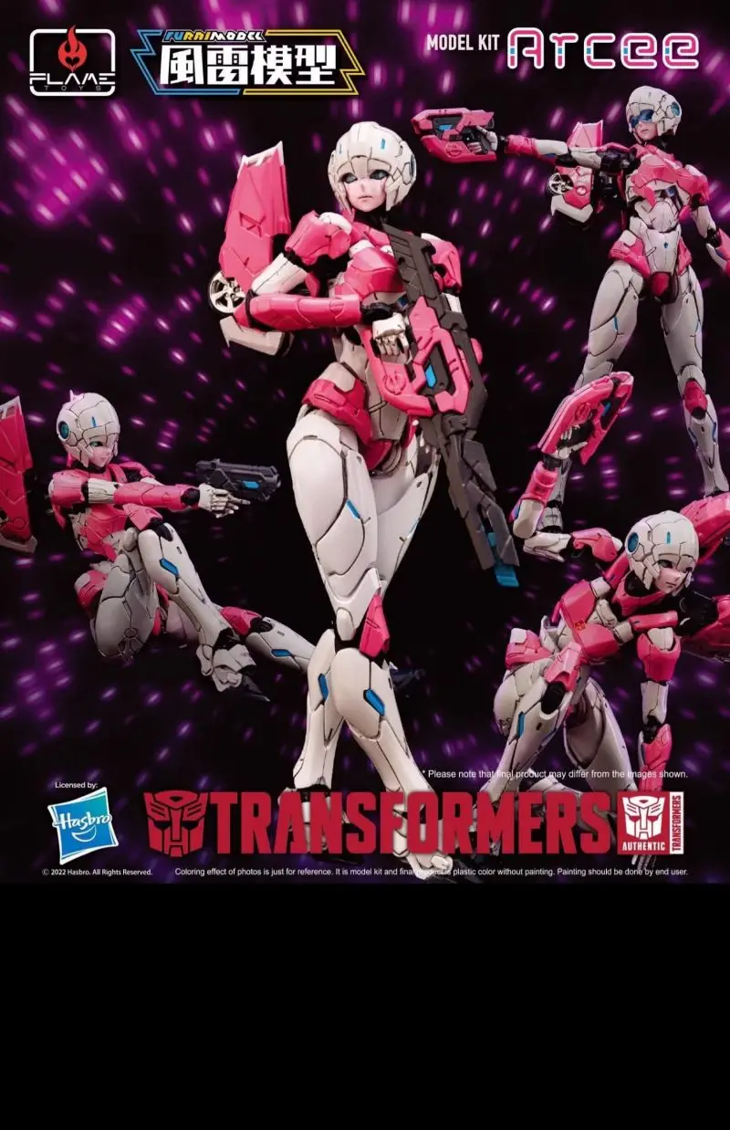 

Original FLAME TOYS Transformers Gynoid Arcee Second Edition PVC Anime Figure Action Figures Model Toys