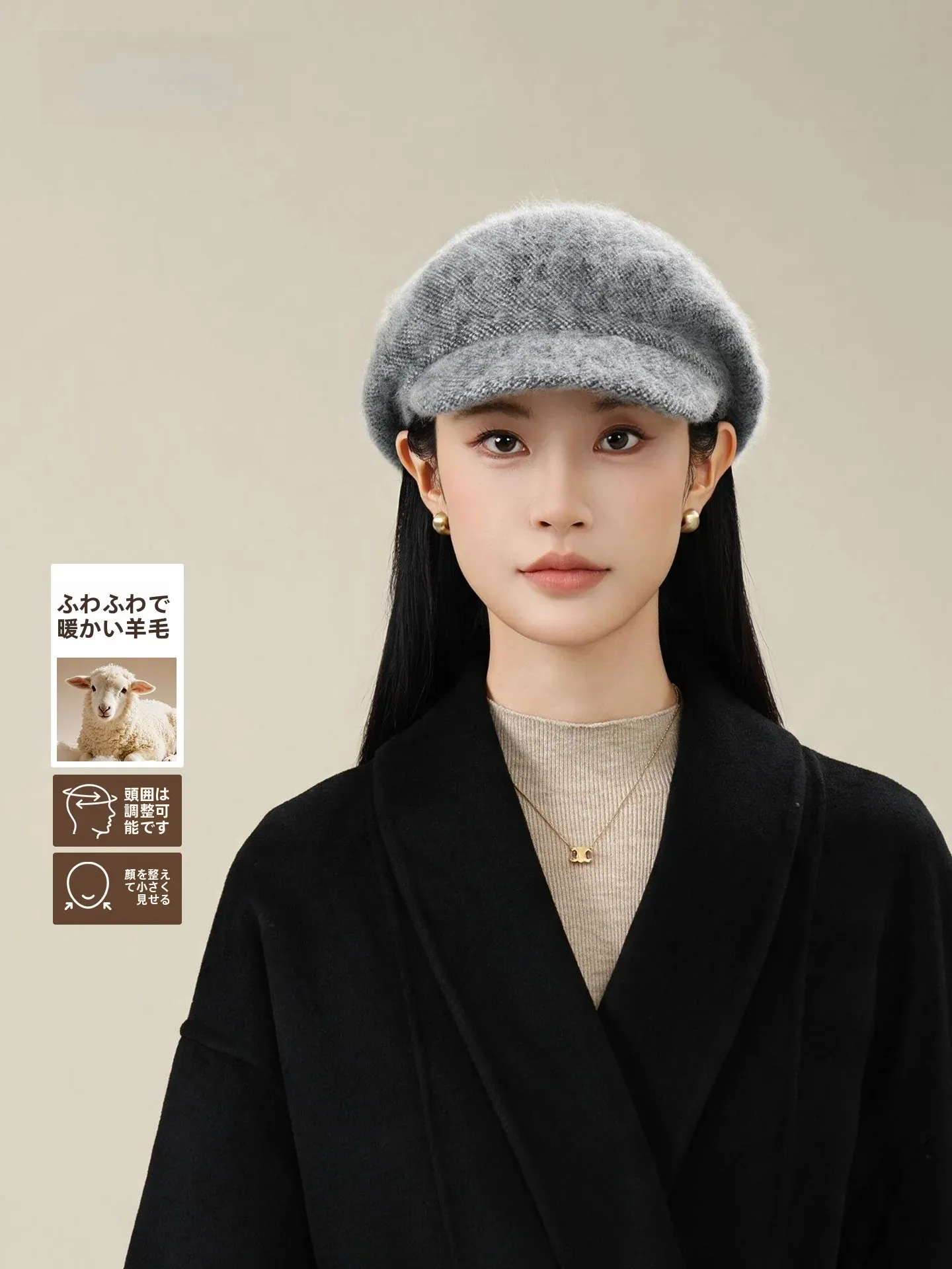 cappello-da-cavaliere-in-lana-calda-per-donna-casual-versatile-autunno-inverno-nuovo-stile-shanghai-story-confezione-regalo-parte-superiore-rotonda-taglia-regolabile