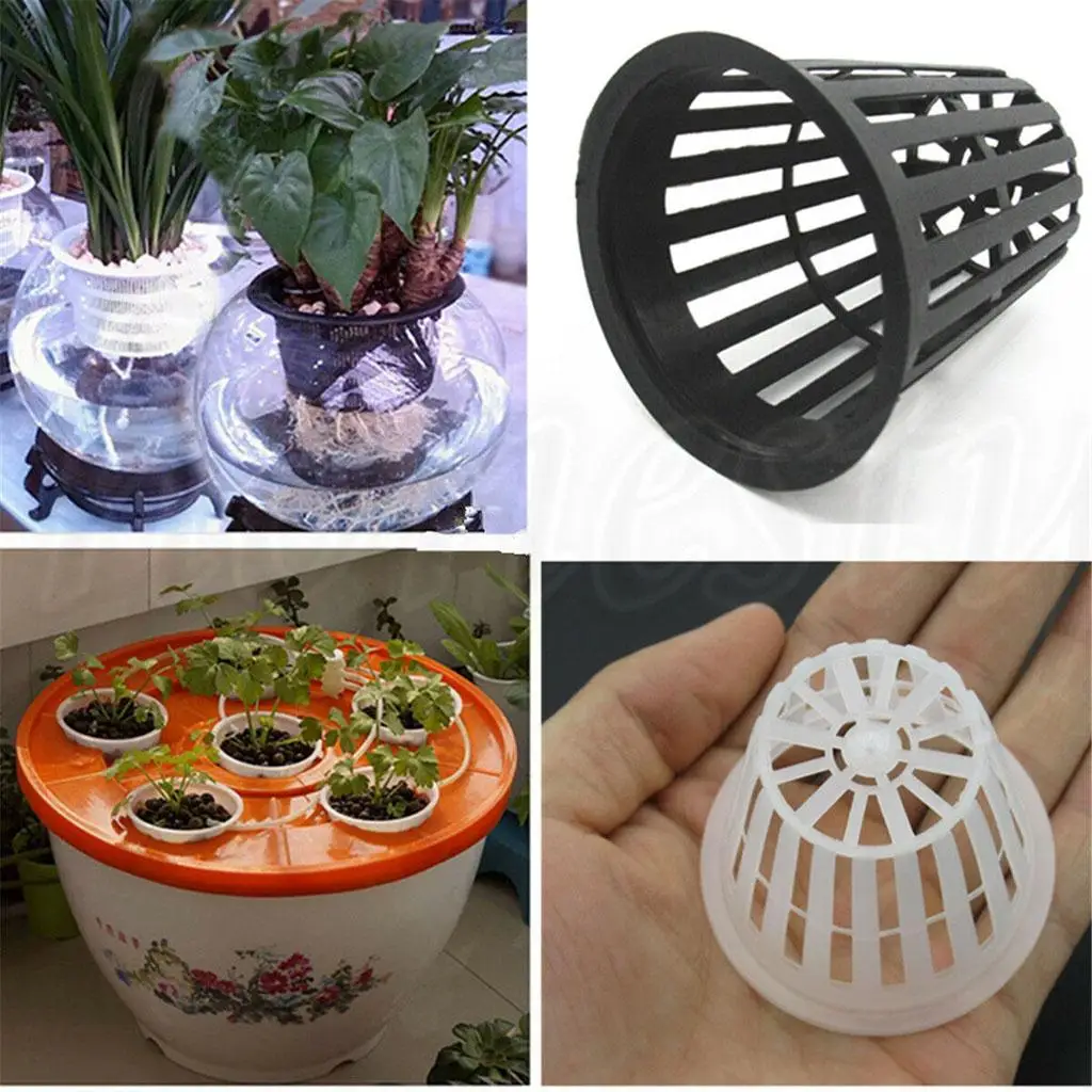 Mesh Plant Cloning Basket Foam Insert Net Cup Durable Hydroponic Pots for Seedlings and Outdoor Garden