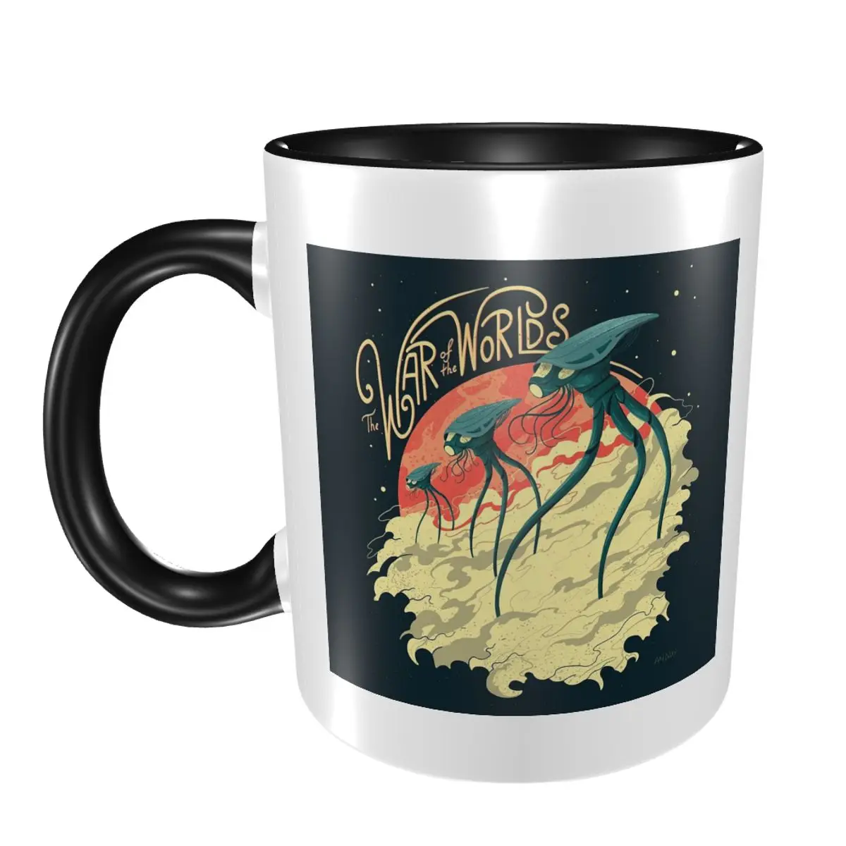 

War Of The Worlds Mug Funny Ceramic Coffee Cups Tea Mugs Milk Cup Drinkware Gift for Woman Man