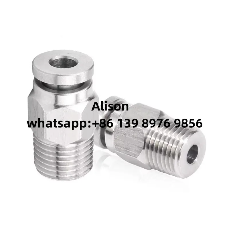 

5PC FESTO CRQS CRQS-M5-1/8-1/4-1/2-3/8-3/4-4-6-8-10-12-14-16 Stainless steeL FITTING