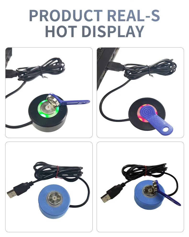 قارئ iButton لسطح المكتب ثنائي الواجهة (USB/Serial) - متوافق مع التحكم في الوصول