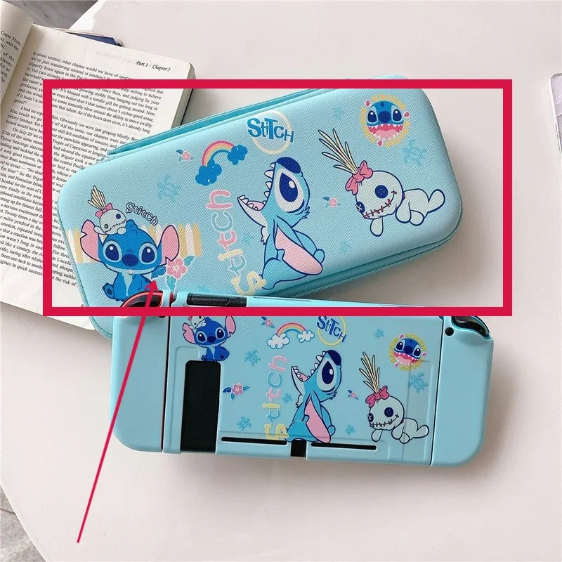 Disney Stitch Nintendo Switch Shell Split Game Console Cartoon Animation Tpu Protective Soft Cover NS Storage Color Box Cute