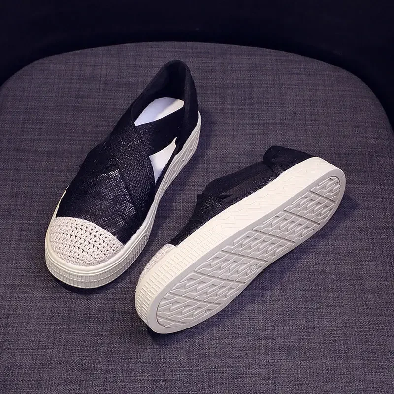 Stylish New In Slip On High Platform Woman Footwear Cheap Light Deals Designer Luxury Comfortable and Elegant 39 Shoes for Women