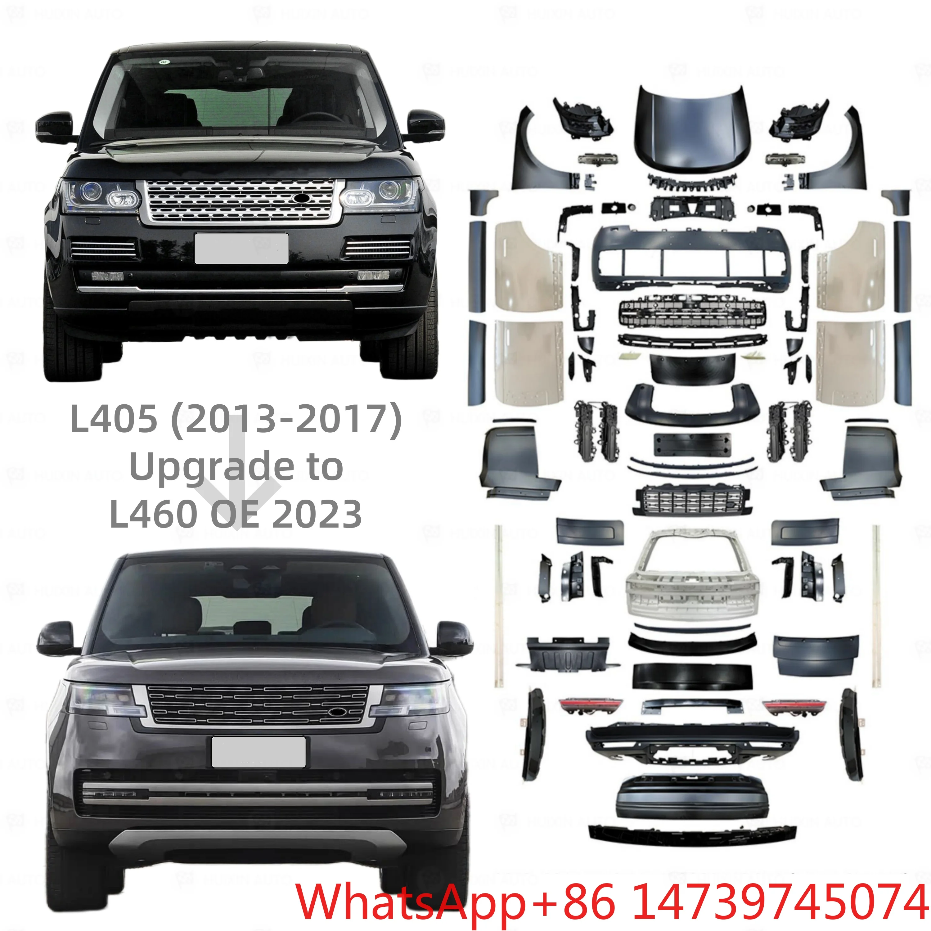 Factory Direct Facelift Body Kit L405 2013-2017 Upgrade To 2023 With Front Rear Bumper Hood Door PartsFull Car Body Kit Car Part