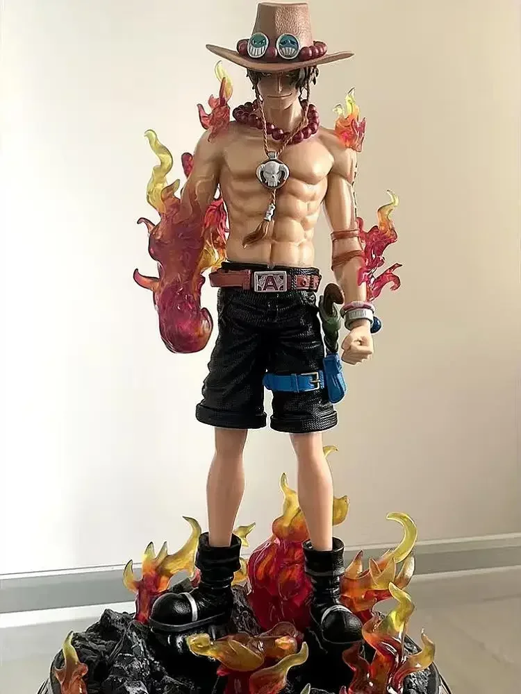 One Piece GK Roronoa Zoro Model Action Figure Anime Luffy 42cm PVC Collection Toy Shine Statue Ace Desktop Decoration Figma