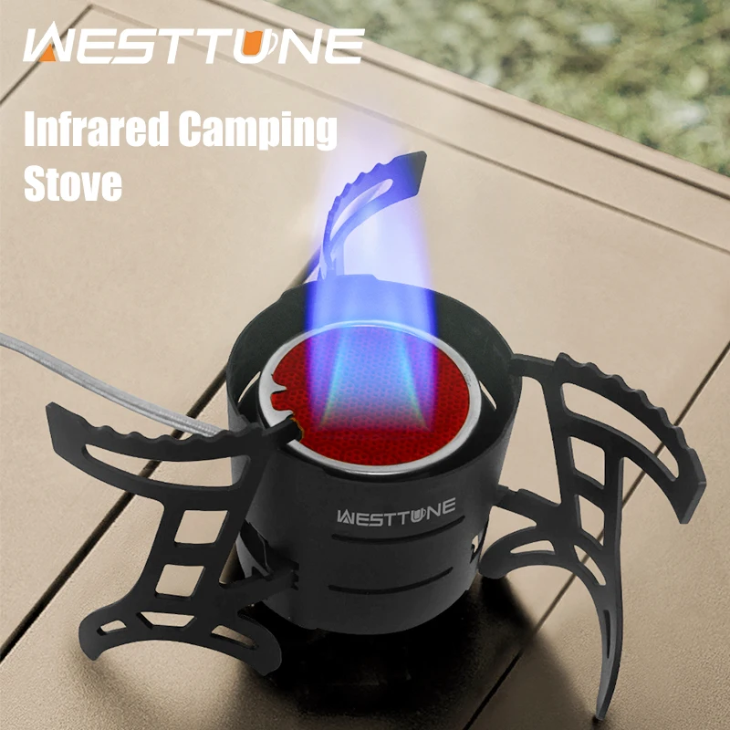

WESTTUNE уличная инфракрасная плита для кемпинга, водонепроницаемая энергосберегающая горелка, сверхлегкая складная мини-горелка, принадлежности для приготовления пищи в лагере