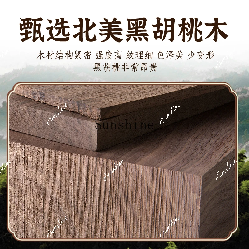 Black walnut entrance hanging key storage box ornament entrance rack FT