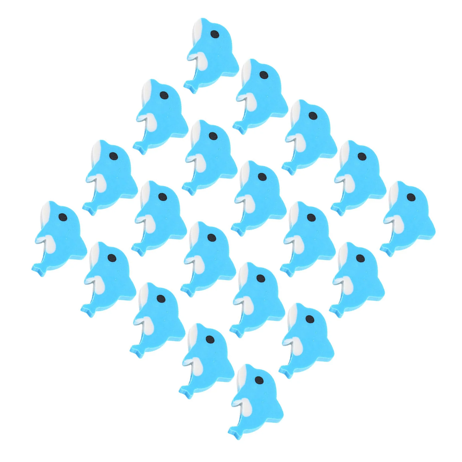 

20Pcs Dolphin Erasers Cute Adorable Functional School Supplies Student Prizes Fun Colorful Desk Pet Erasers Student Prizes
