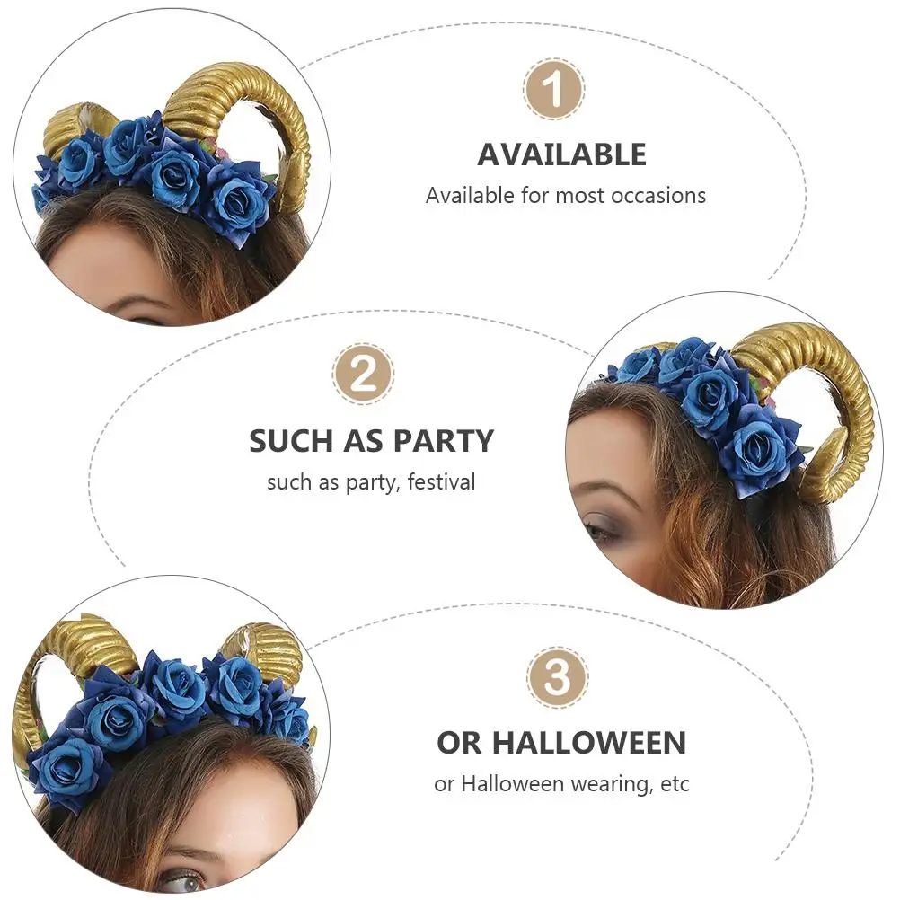 

Horn Headb Halloween Headdress Gothic Hair Horn Hair B Accessories Party Festival Wear Durable Quality