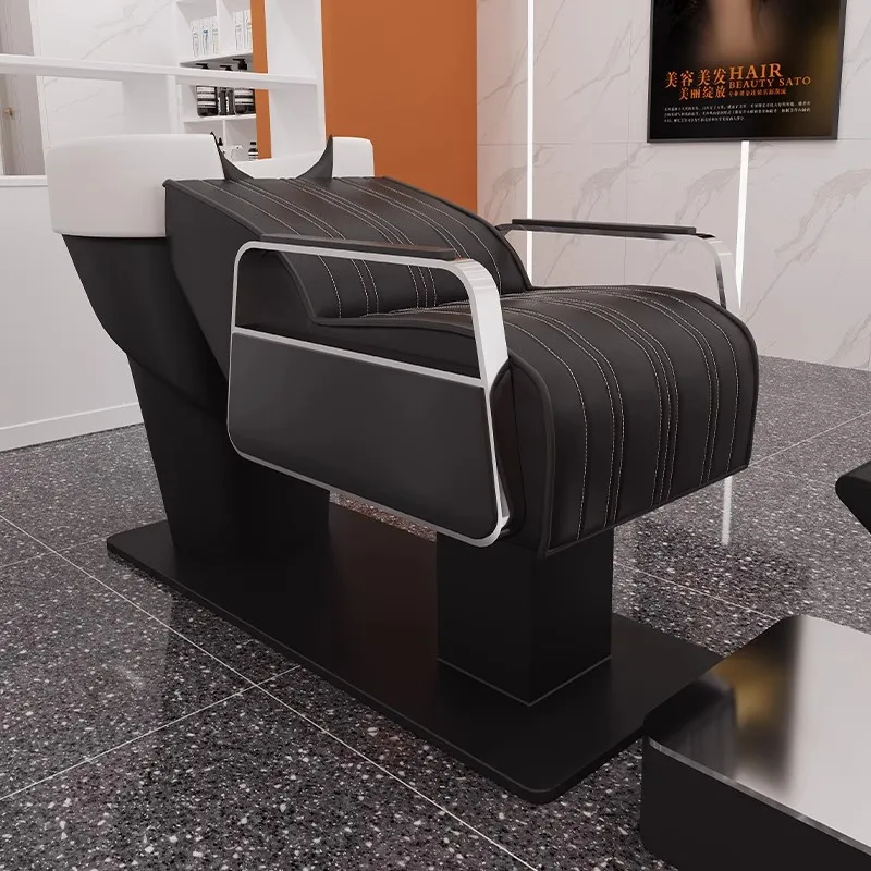 DSA high-end barber shop shampoo bed hair salon special hair shampoo bed simple semi-lying flush bed