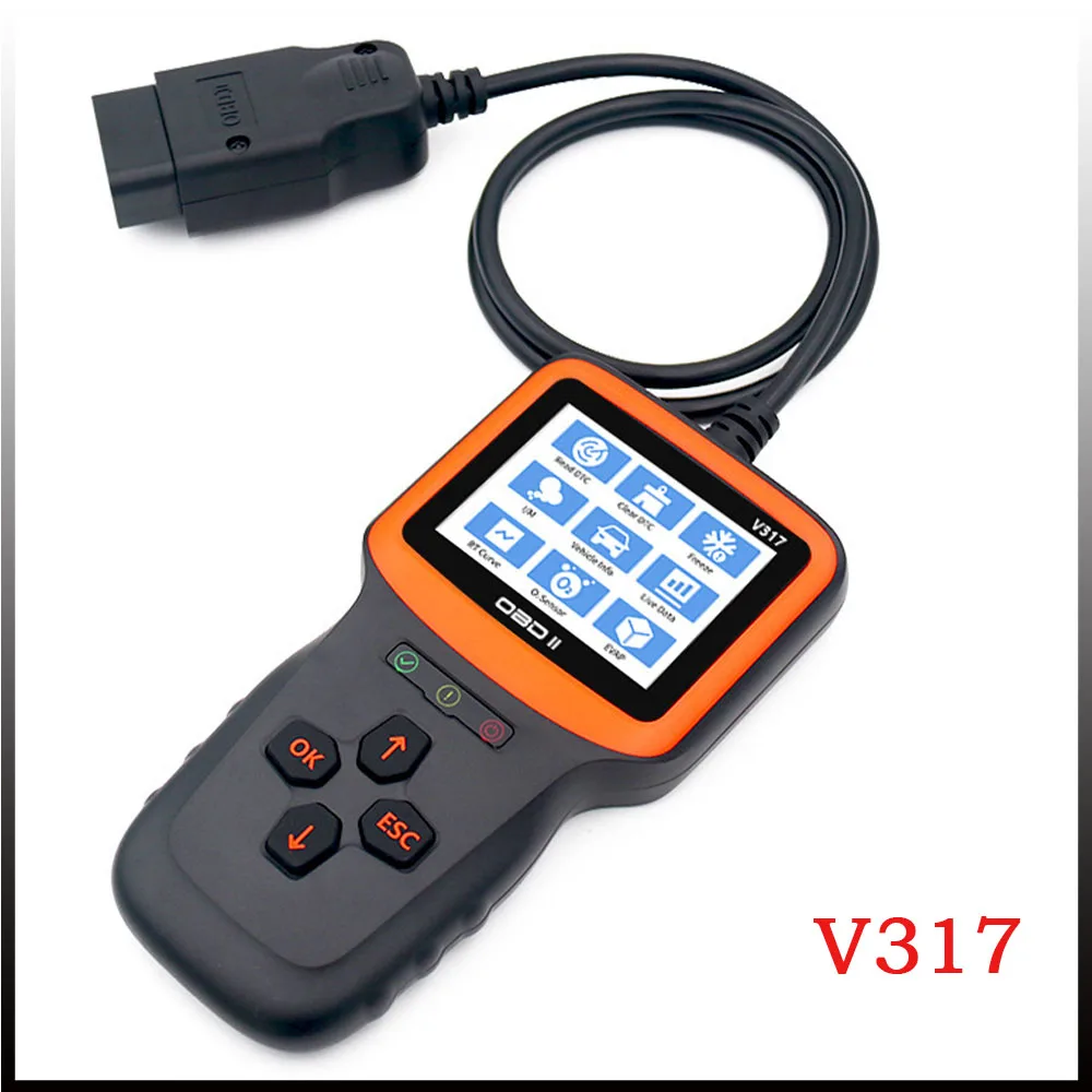 

Automotive Inspection Tools Automotive Fault Detector Engine Fault Detection Tool V317 OBD2 Automotive Code Reading Card Scan