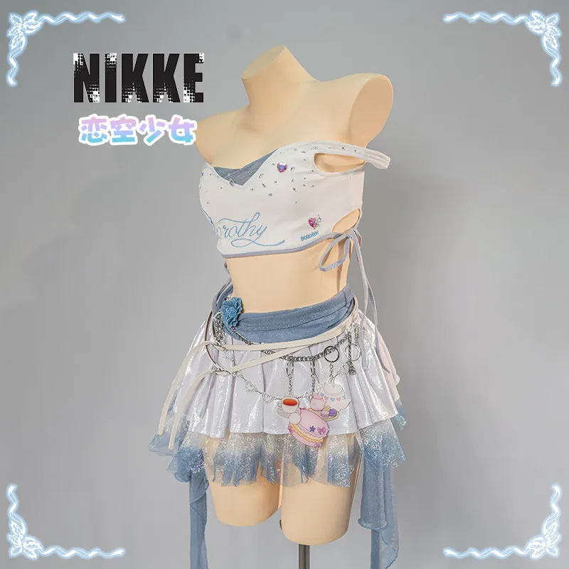 Anime Nikke Dorothy Cosplay Costume New Sweet Beauty Group Song Dress Headwear Halloween Carnival Party Woman Dorothy Uniform view 4