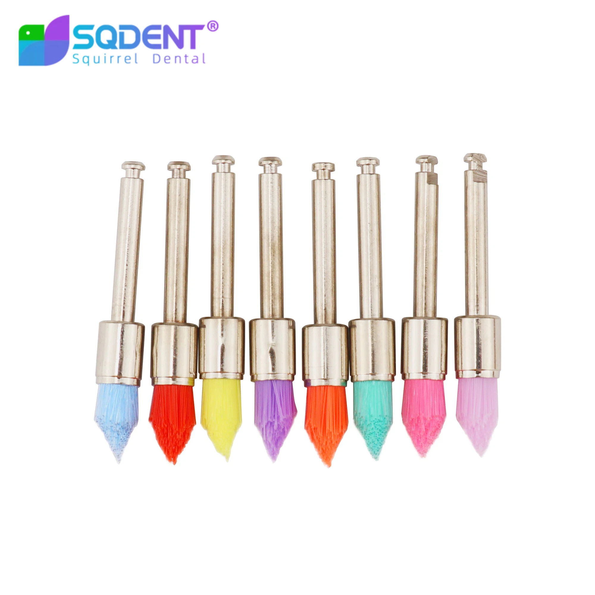 100Pcs/Box Dental Polishing Brushes Disposable Nylon Hard Flat Polisher Teeth Whitening Oral Cleaning
