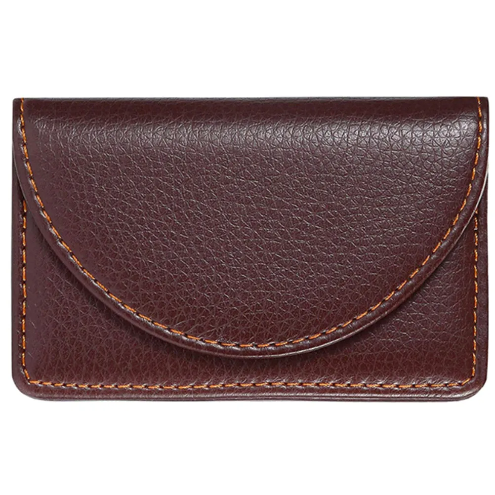 PU Business Cards Holder Wallet Slim Id Card Case for Men Women Credit Cards Cash Coins Organizer Gift Purse