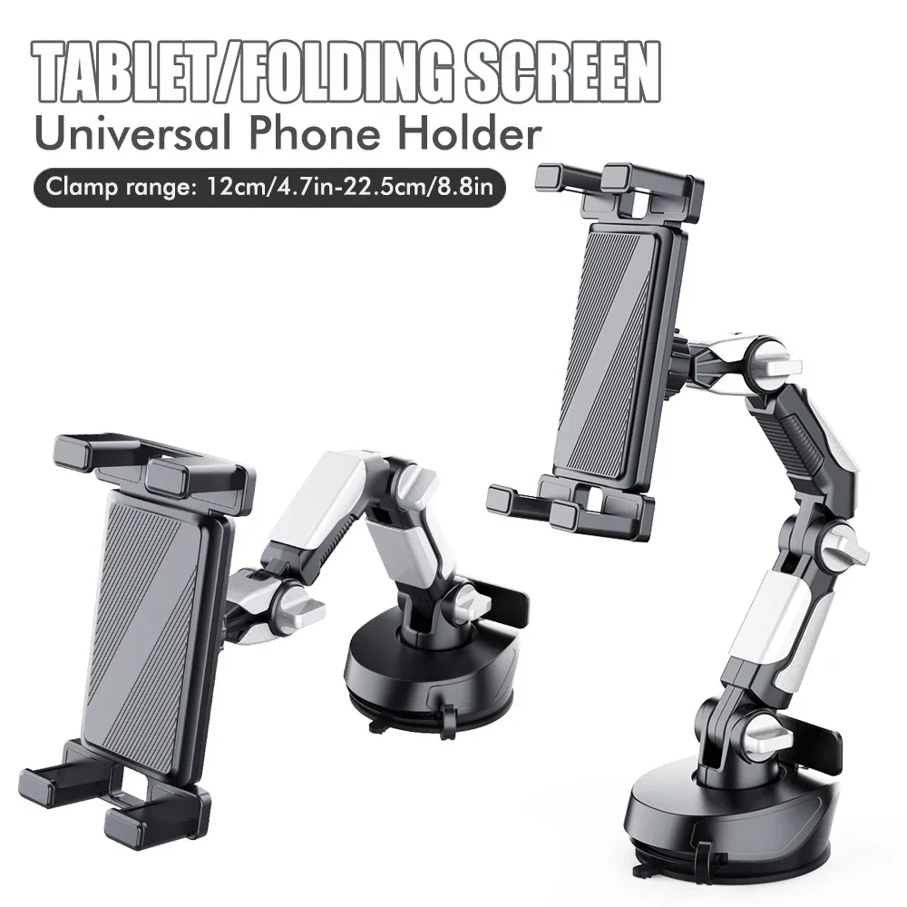 

Large Truck Bus with Suction Cup Machine Joint Arm Cell Phone Holder Clip Ipad Truck Bus Car Dashboard Windshield Tablet Holder