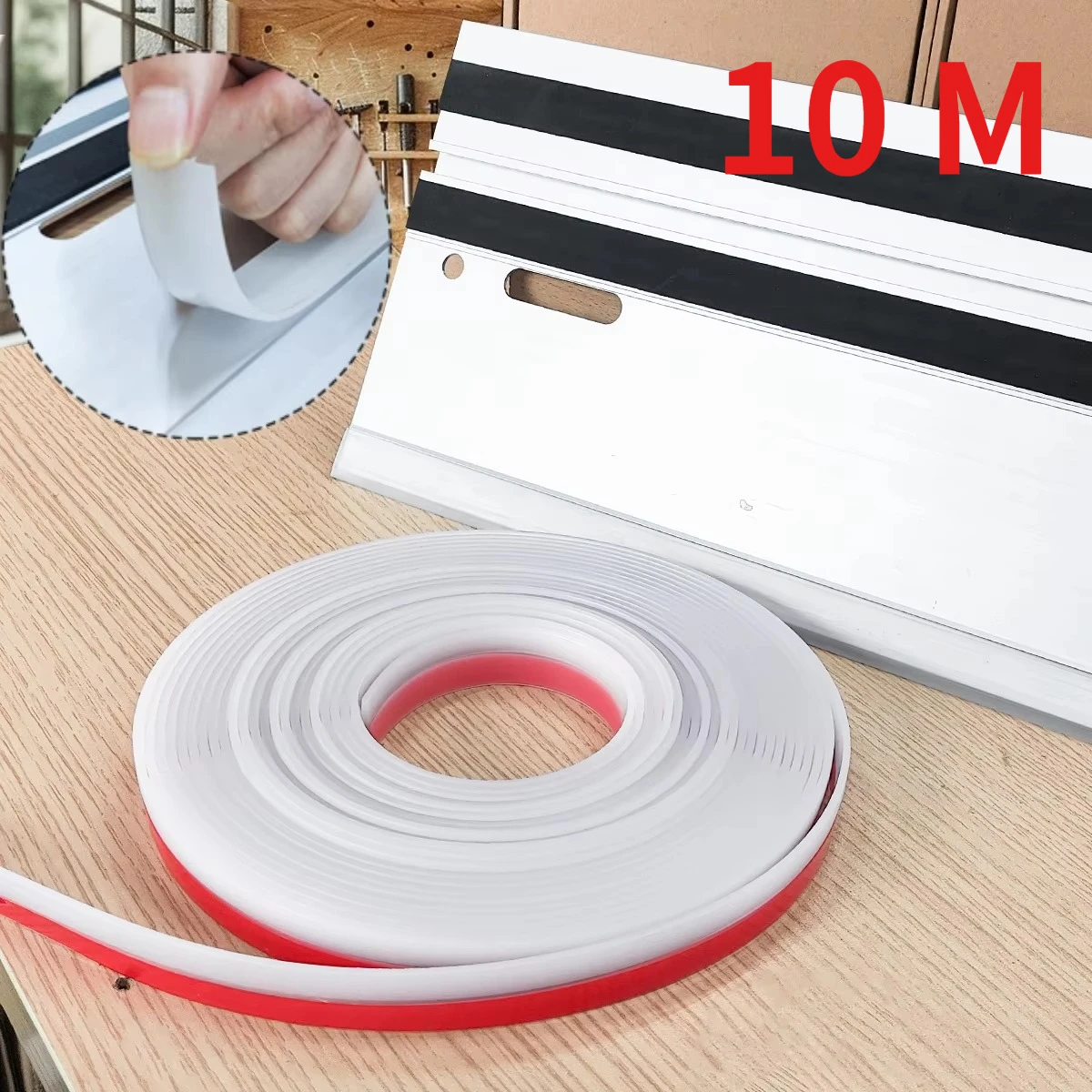 Woodworking 10M Track Saw Guide Rail Splinter Guard Strip Self-Adhesive Anti-Chipping Tape Clean Cut Edge Protection Accessory