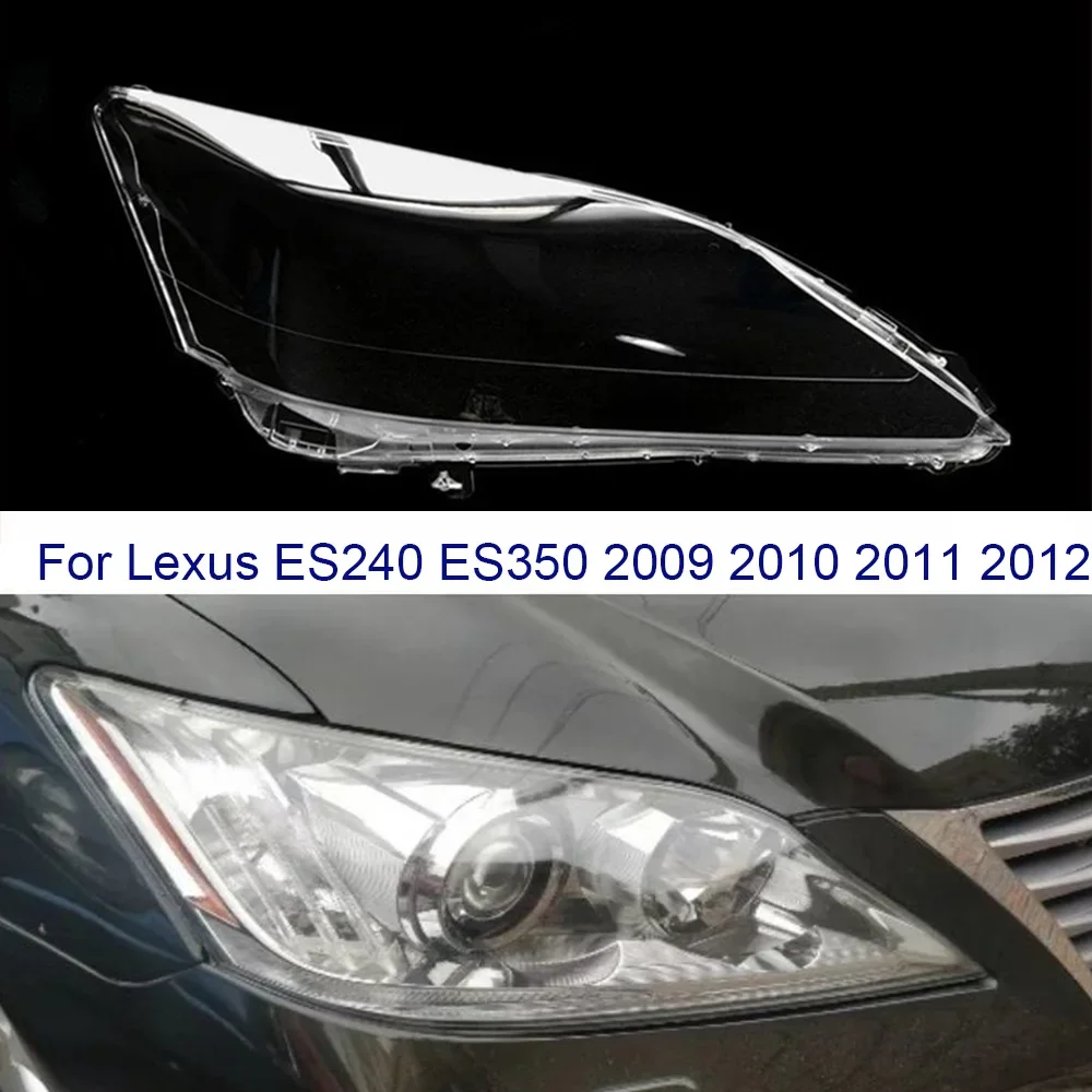

HTTCY For Lexus ES240 ES350 2009 2010 2011 2012 front Car Headlight Cover Lens Shell Lampcover Lampshade Headlamp housing