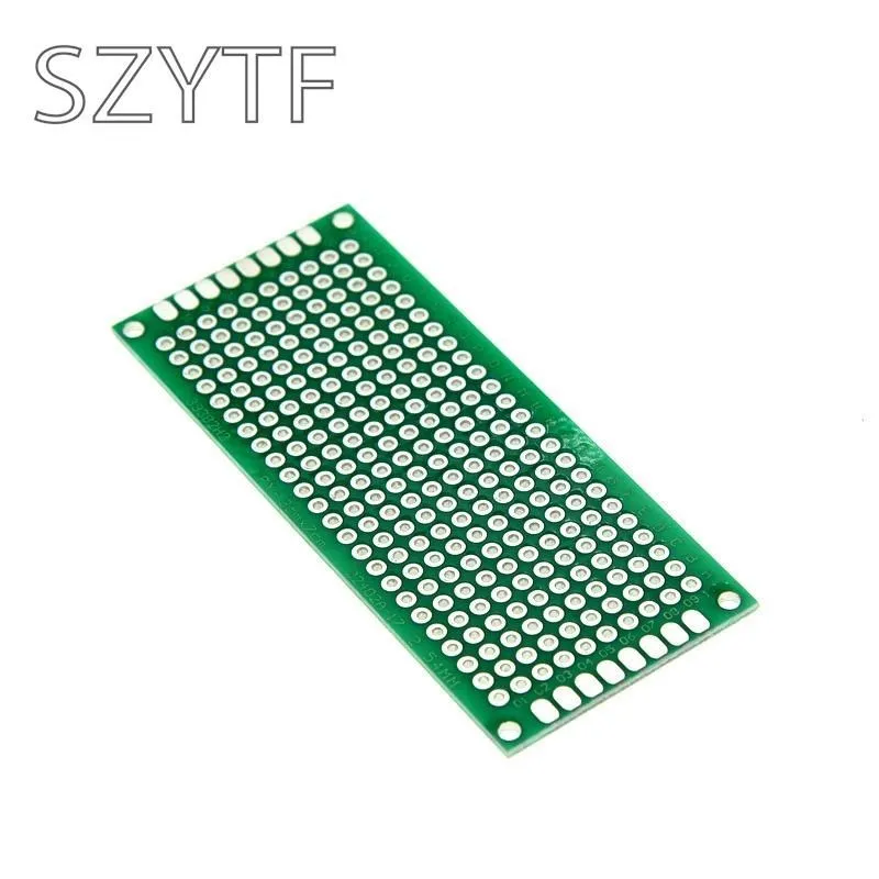 5pcs/bag Two-sided  HASL 3 * 7CM Breadboard /  Thick 1.6MM Glass Material 2.54mm Universal Plate