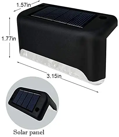 

CHAOYIDIAN Solar Deck Lights Outdoor Lamp for Garden Backyard Stair Fence Decor IP55 Solar Step Lights