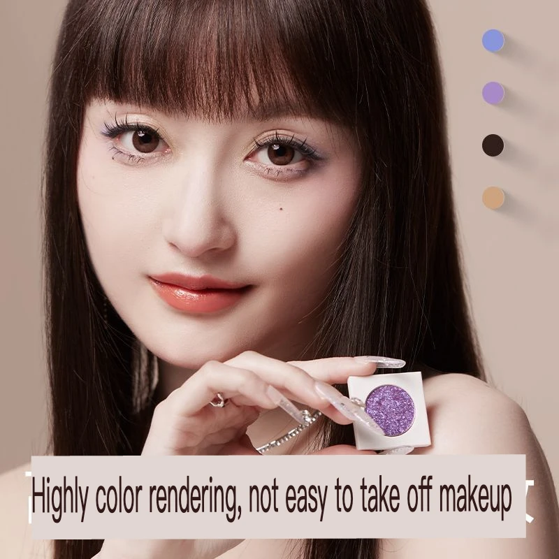 لوحة ظلال عيون أحادية اللون للفتيات الكوريات في مكياج Instagram المتخصص مع تأثيرات تعزيز الألوان