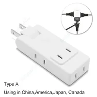 4 in 1 US Electrical Socket Canada Japan American Rotation Plug Adapter Extension Power Converter Travel Adaptor AC Outlets