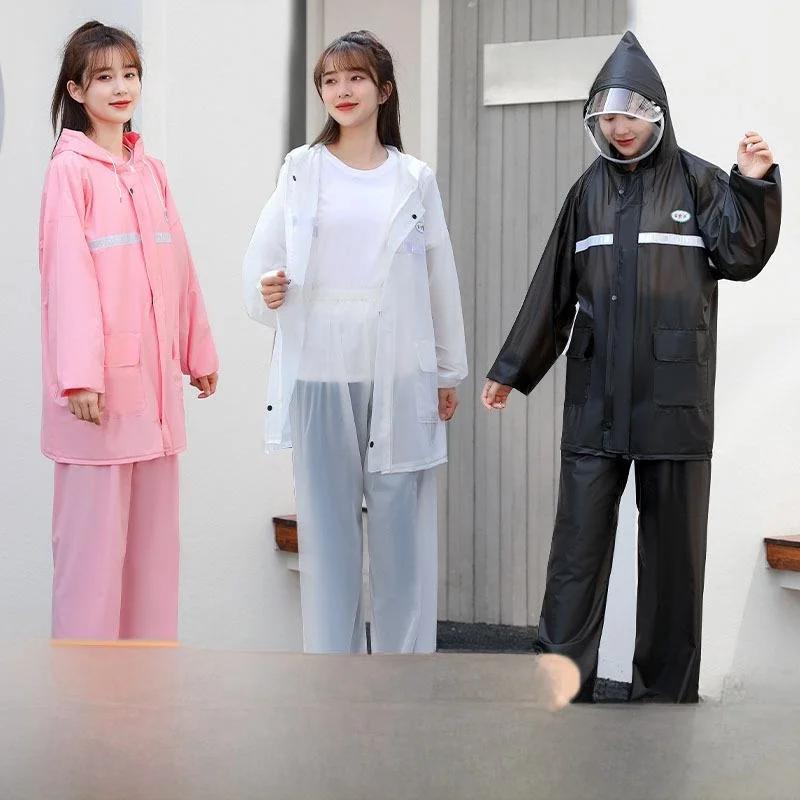 

Новый утолщенный дождевик из ПВХ для мужчин и женщин, водонепроницаемый, на все тело, для езды на велосипеде и мотоцикле, защитный чехол для велосипеда