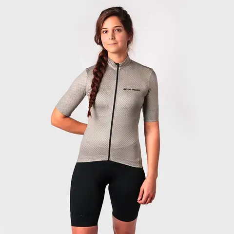 Cafe Du Cycliste 여성용 초경량 저지, MTB 경량 반팔 스웻셔츠, 메쉬 원단, 속건성 셔츠, 여름