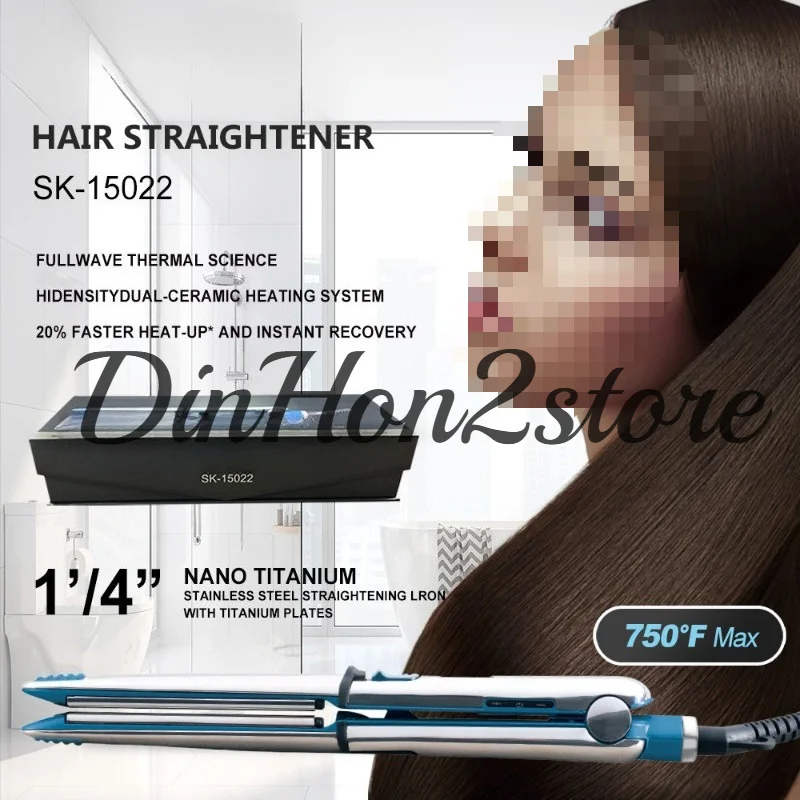 Electric splint hair straightener, straight plate clip, ceramic hair straightener without hurting bangs