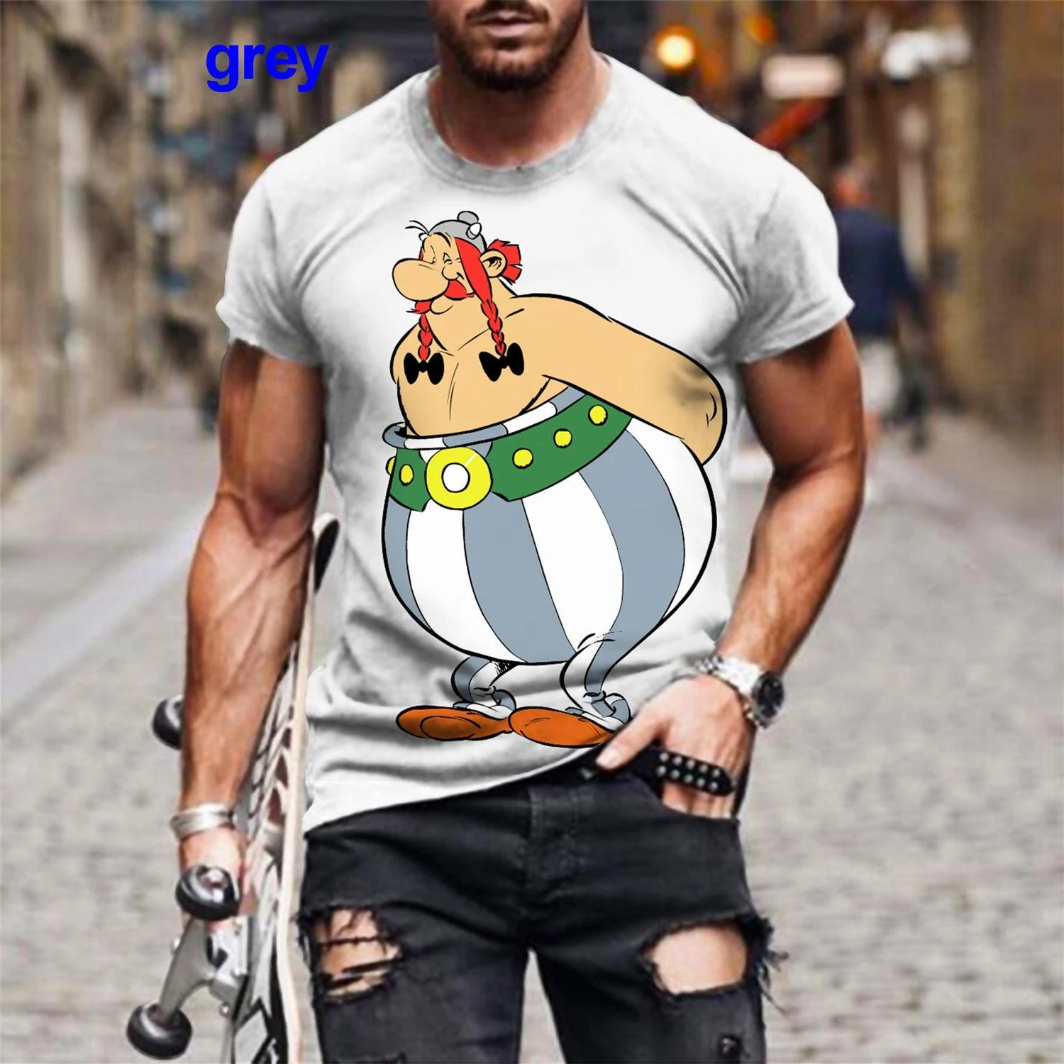 Camiseta con estampado 3D de dibujos animados para hombre y mujer, camiseta informal de manga corta, talla grande 100-6XL, gran oferta, novedad de