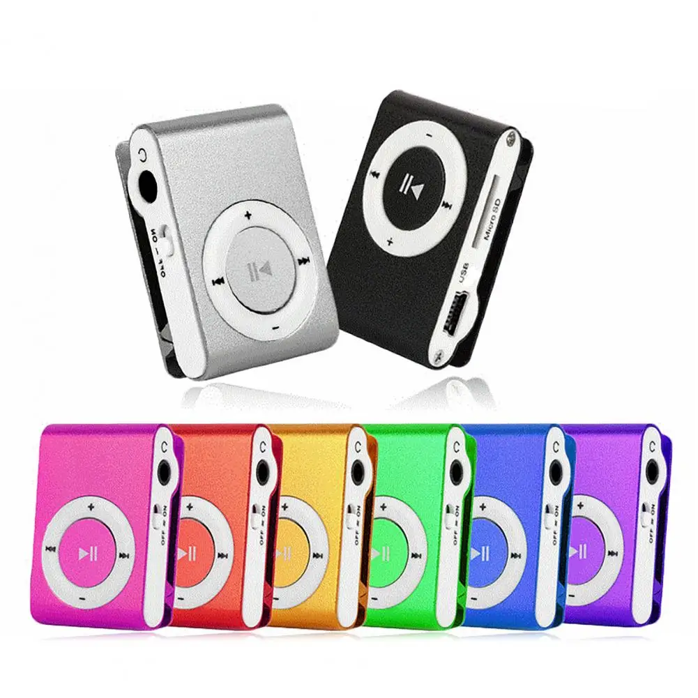 Mini MP3 Portable TF Card Slot Metal Clip USB Sport Digital Music Walkman for Running