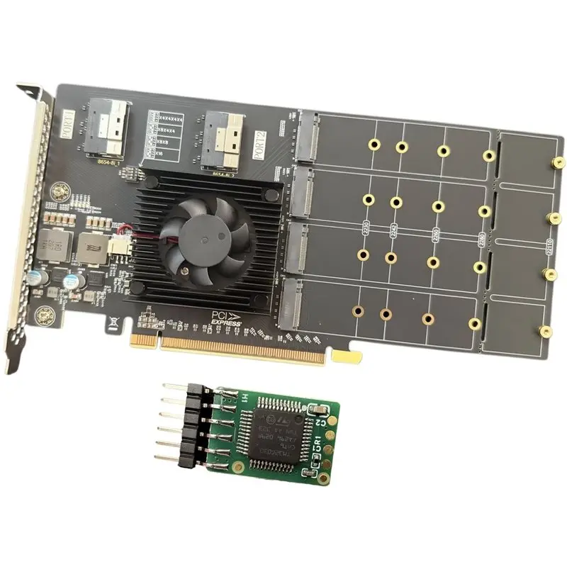 Classic-High-Speed Pcie Expansion Card PLX8749 Extension Adapter Non-Split Converter For PC U. 2 SSD GPU With Compatible Module