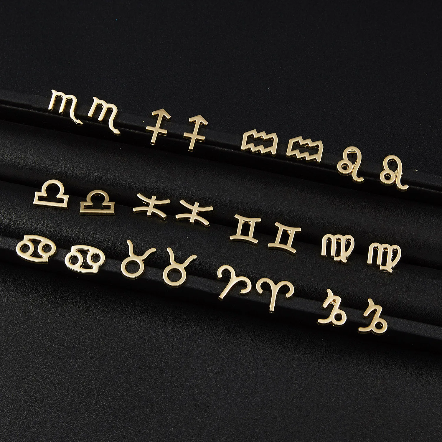 Mode 12 Zodiac Teken Stud Oorbel Goud Zilver Kleur Charme Astrologie Horoscoop Sterrenbeeld Sieraden Bijoux Voor Vrouwen