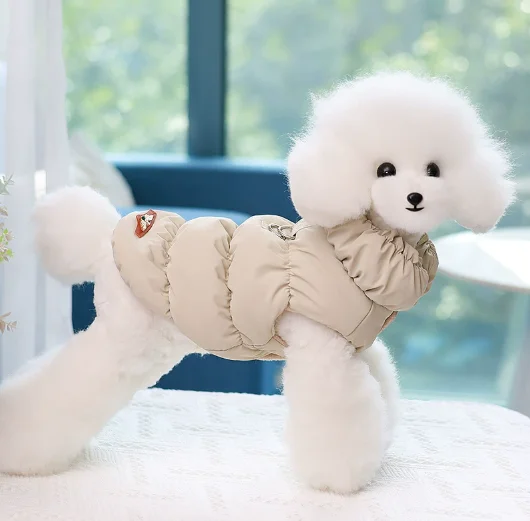 Colorful Plain New Winter Vest for Dogs Warm Pet Clothes Latest Fashionable Design