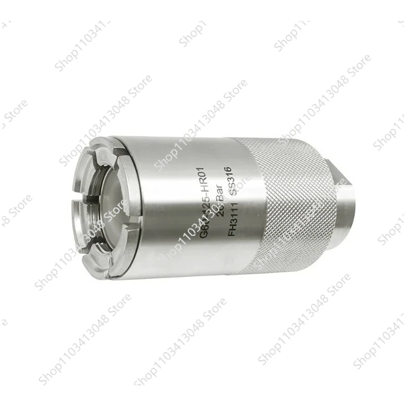 

G60 external thread connector push to connect onto the threads or fitting and pull sleeve to disconnect quick coupling