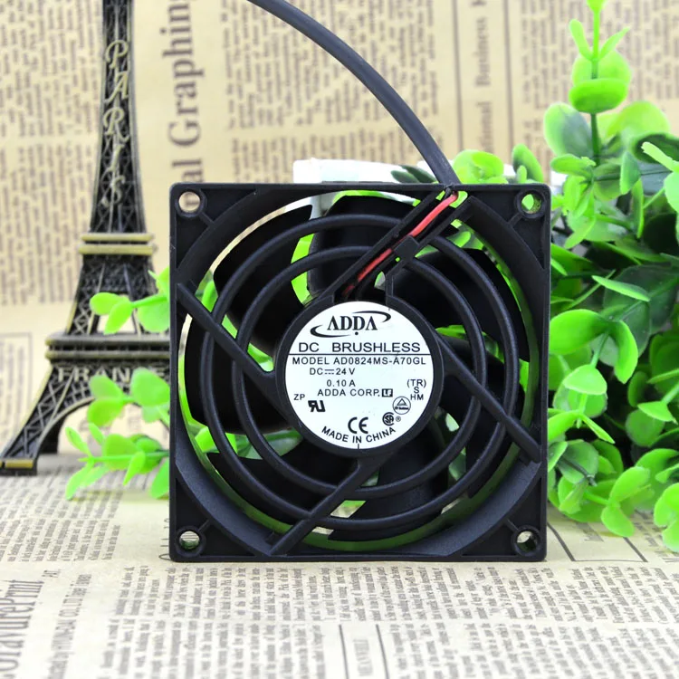 Adda 8025 AD0824MS-A70GL 24V 0.10a 8cm Oil-Containing Anti-Leaf Suction Fan