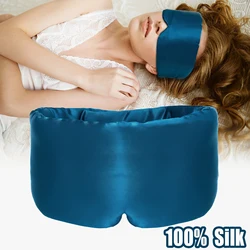 Maschera per dormire in seta di gelso naturale al 100% benda per gli occhi in seta Eyeshade portatile da viaggio benda per gli occhi copertura per gli occhi morbida benda liscia