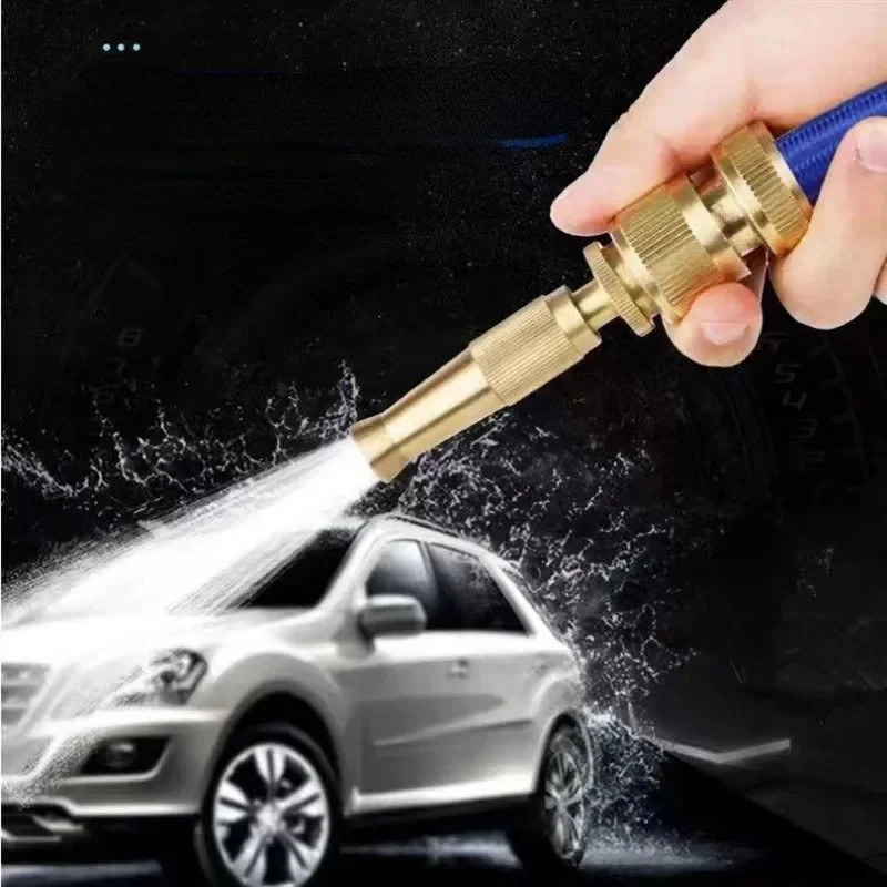 Household Car Wash Water Gun Nozzle High-pressure Water Gun Nozzle Copper Straight Water Gun Garden Tool Watering Spray Nozzle