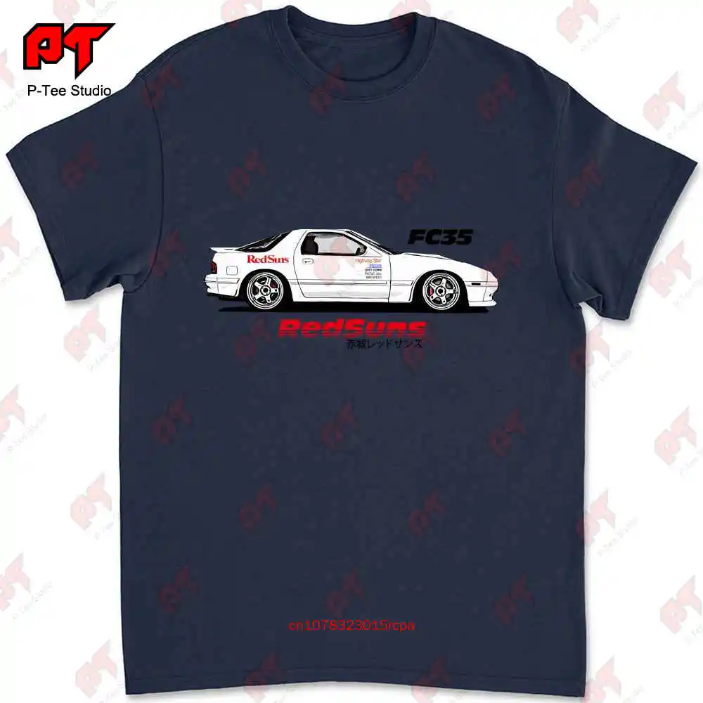 Redsuns Rx7 Fc3S Initial D Inspired T Shirt Soft 60 40 Blend Dtf Jdm OC2M