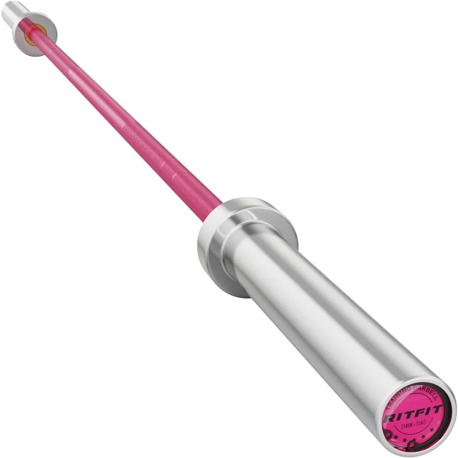 

Штанга длиной 6,6 фута для силовых и тяжелой атлетики — 2-дюймовая штанга для приседаний, становой тяги, завитков, верхнего пресса — грузоподъемность 900 фунтов