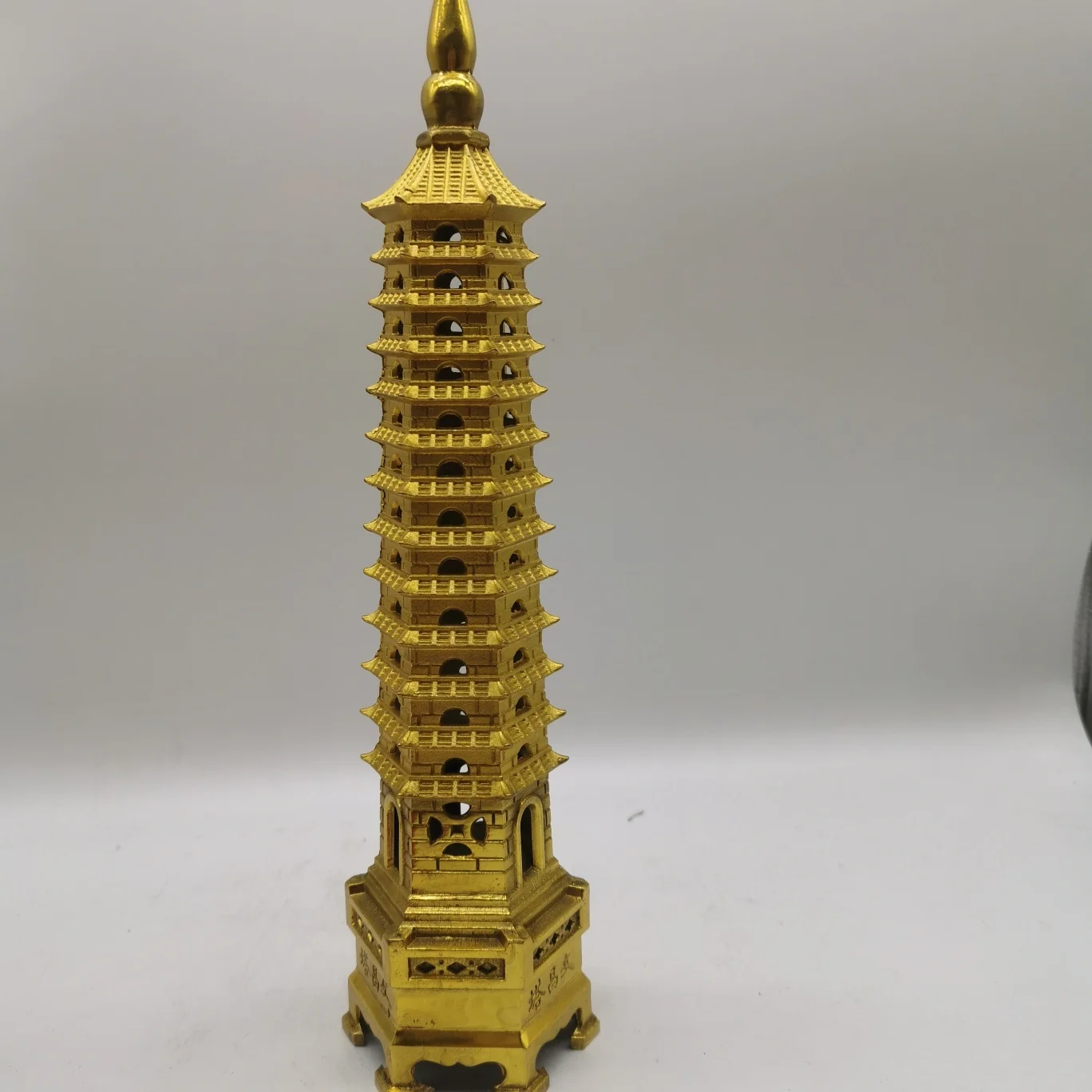 Bronze Wenchang Pagoda Metal Crafts Home Feng Shui Decoration Accessories Statue Model Souvenirs Home Interior Design